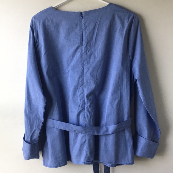 ANTHROPOLOGIE MAEVE Ramona Gingham Ruffle Blouse - Picture 5 of 7